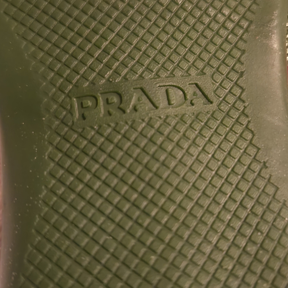 Prada Women's Orange and Green Sandals - Picture 2 of 11